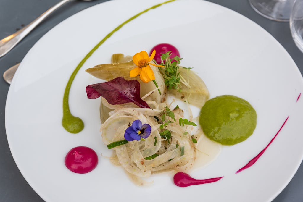 Plat de l'Auberge contemporaine Le Florida