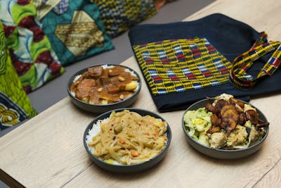 Plats de chez BMK Paris-Bamako, labellisé Ecotabl