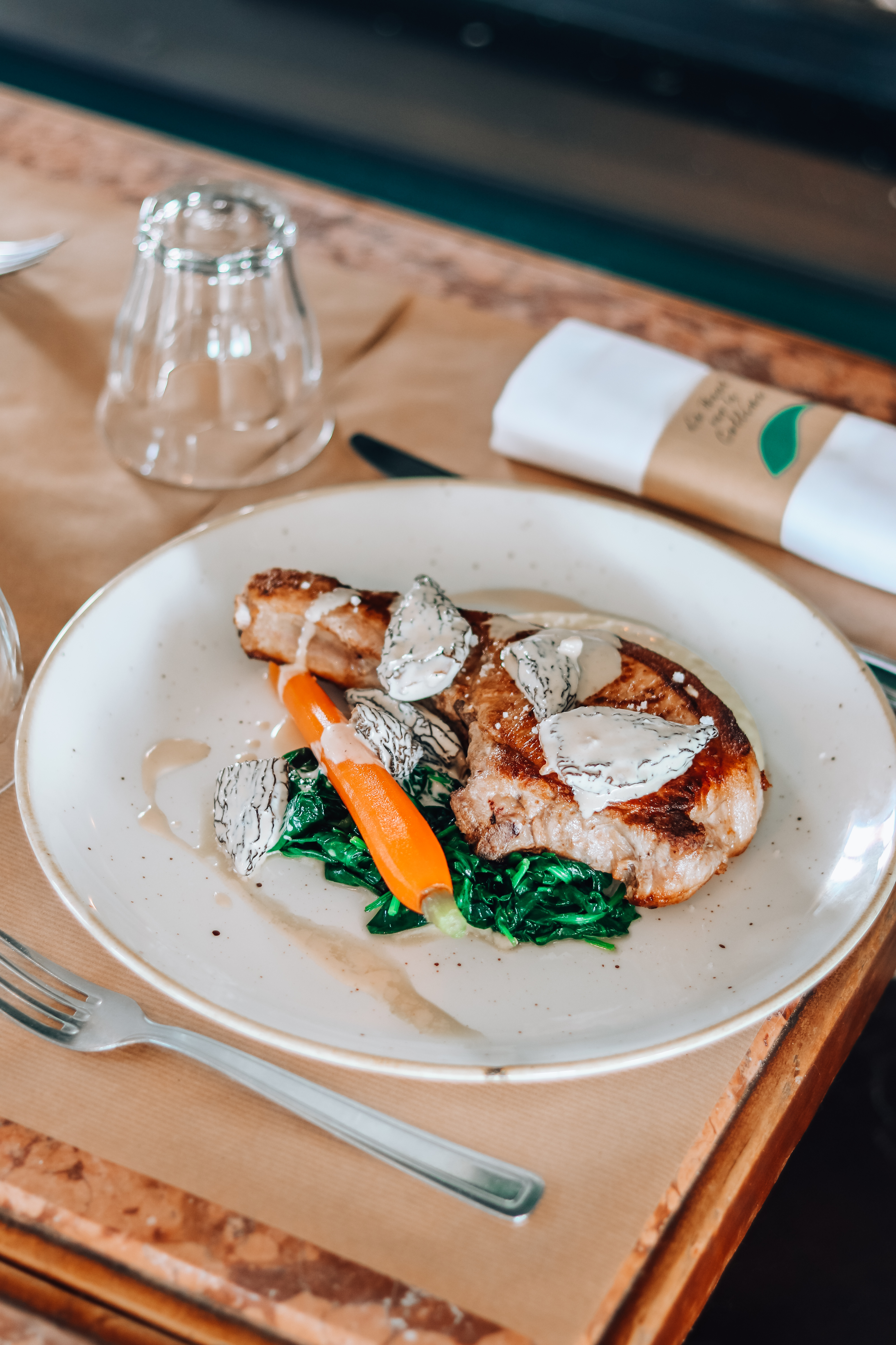 Plat de Là-Haut sur la Colline, restaurant écoresponsable labellisé Écotable