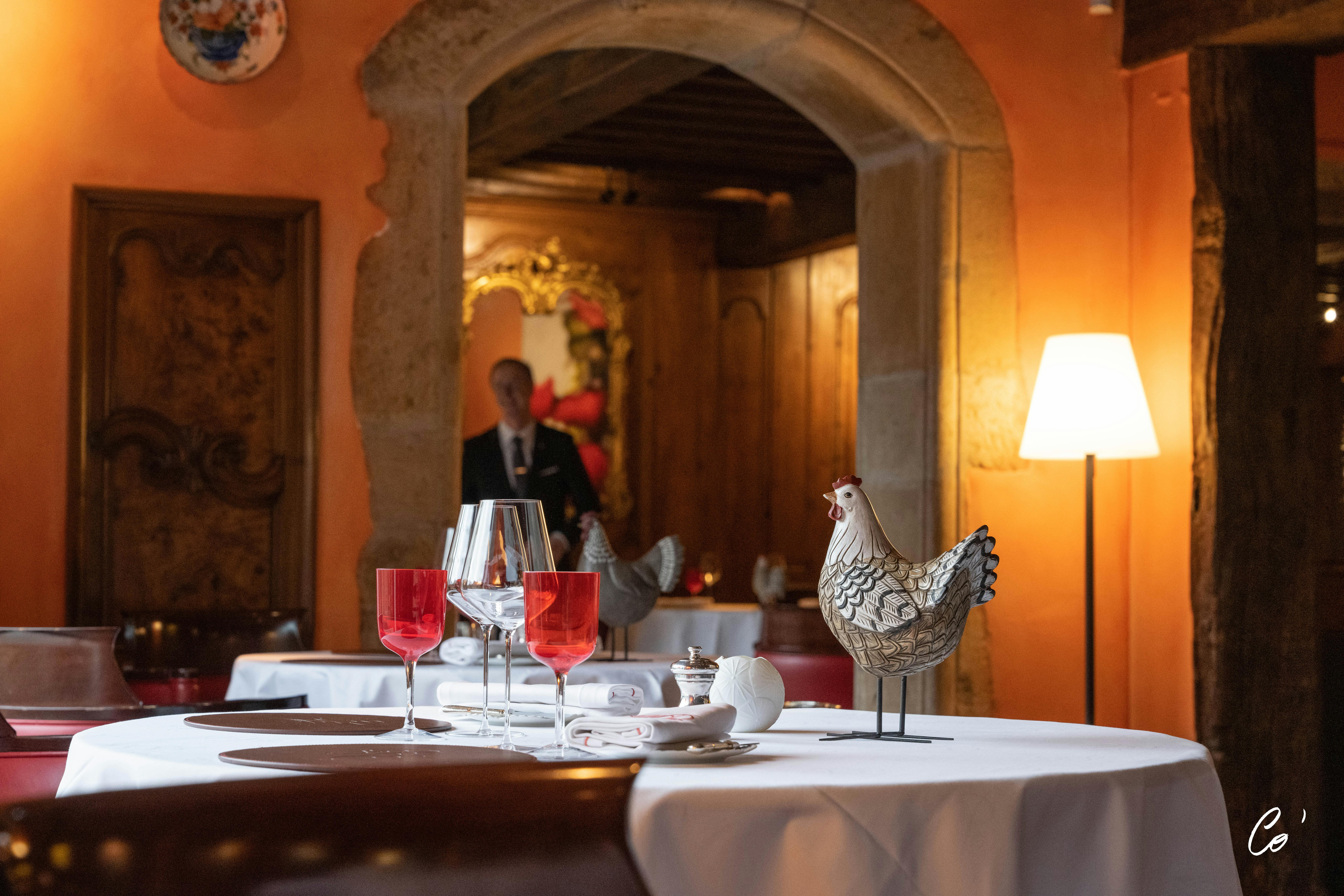 La salle du Georges Blanc, restaurant écotable