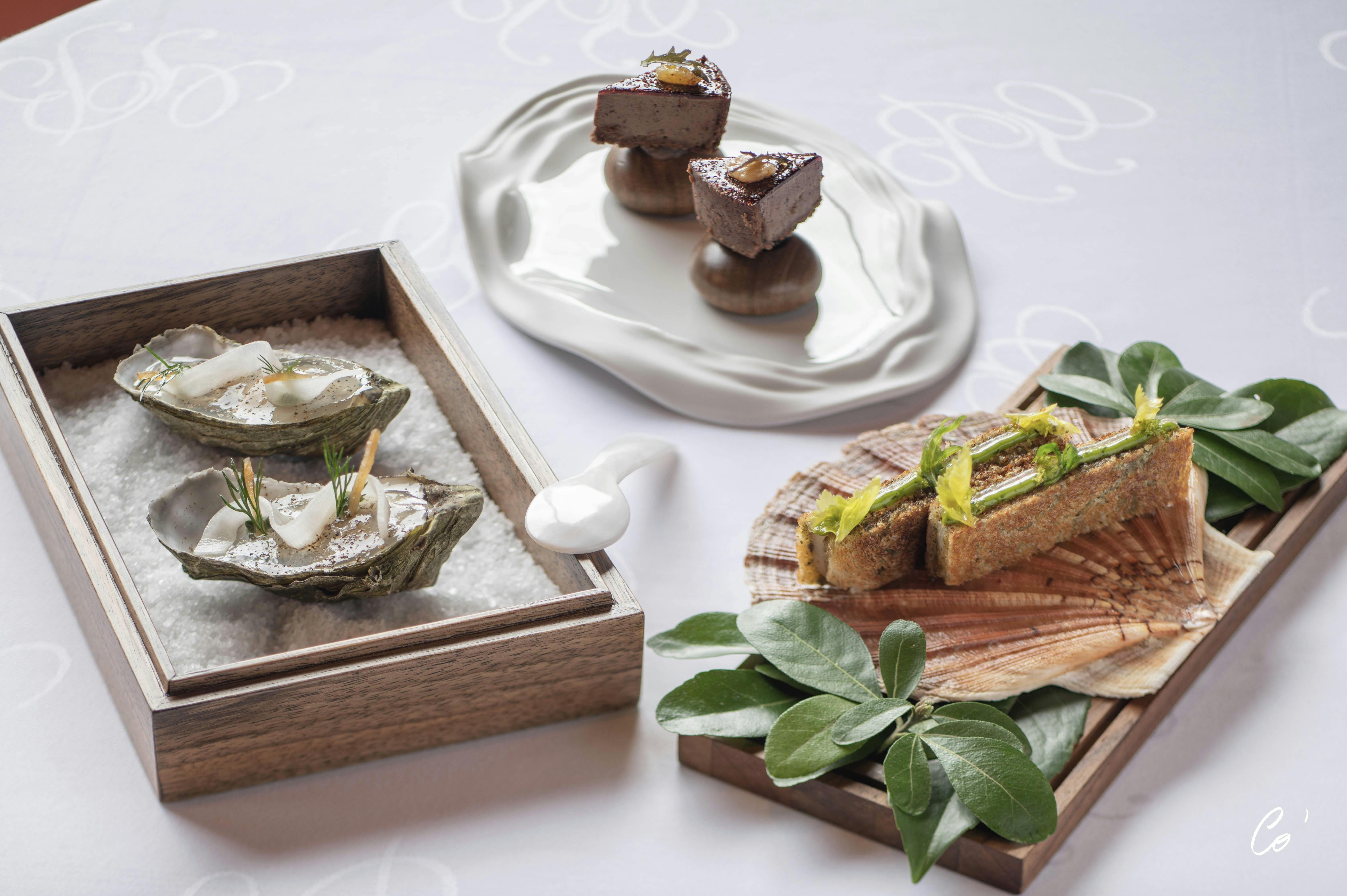 Un plat du restaurant Georges Blanc, labellisé écotable