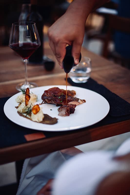 Plat de l'Auberge Kallisté