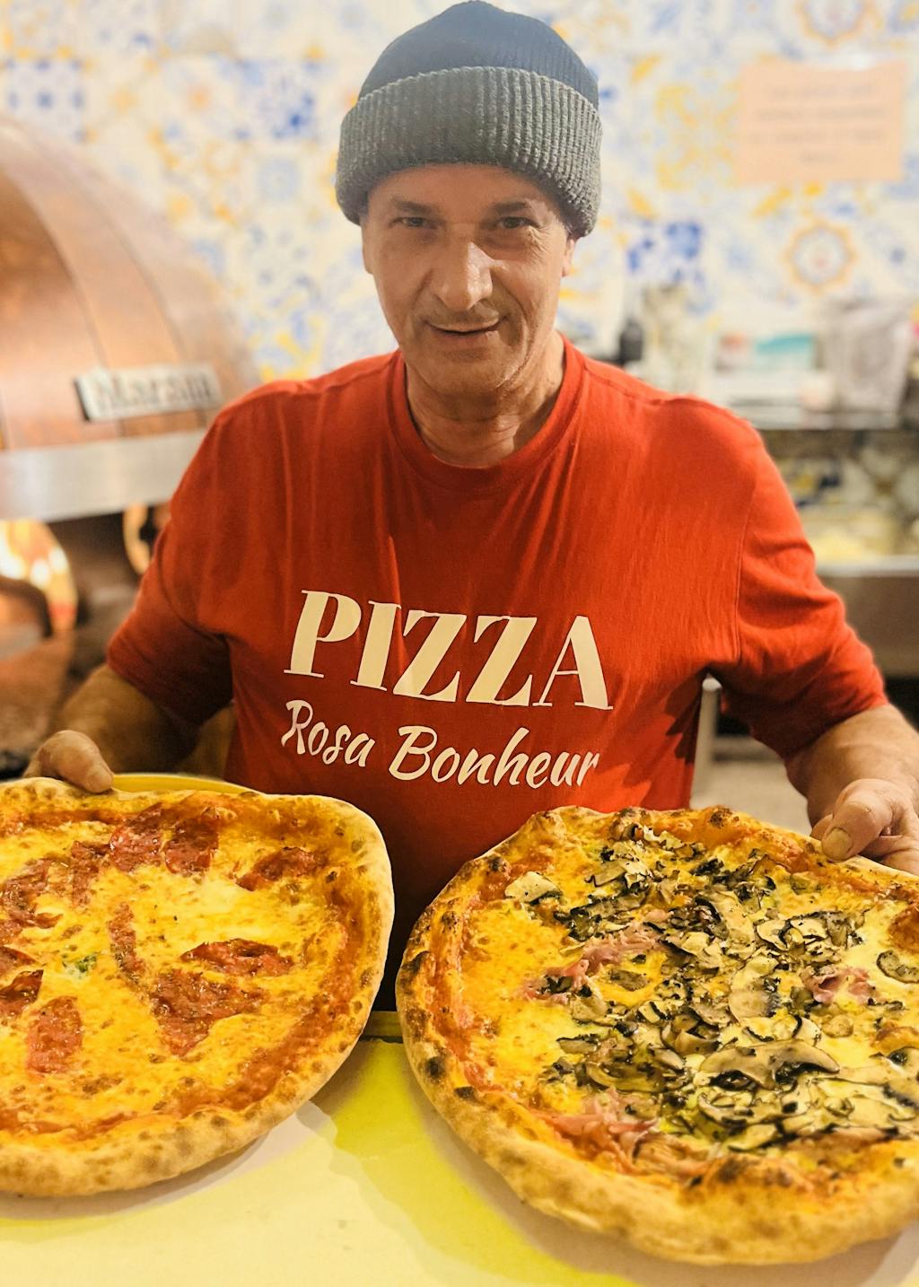 Des pizzas Rosa Bonheur, labellisées Écotable