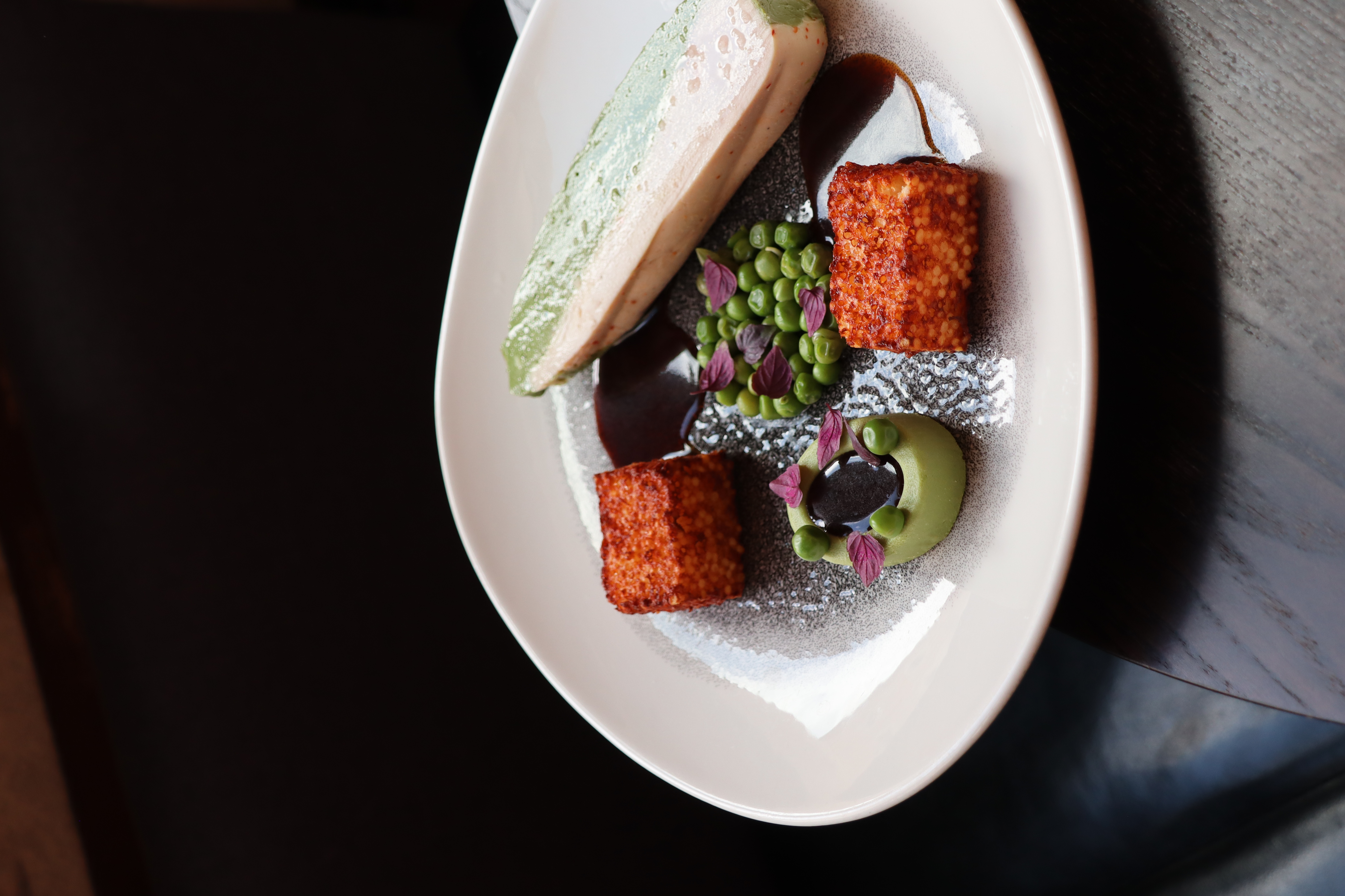 Plat salé de l'espace restauration de l'Hôtel Fourvière, labellisé 2 macarons Écotable