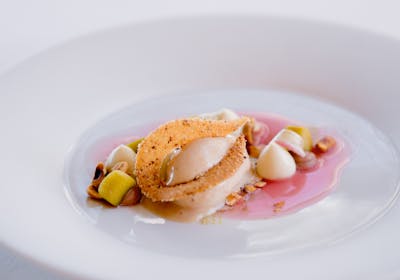Plat du restaurant Avelan, labellisé 3 macarons Écotable