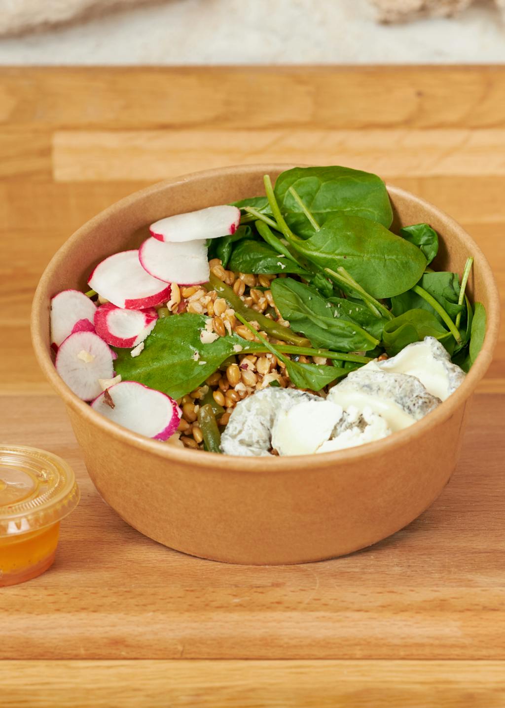 Salade radis de la Sandwicherie Picto, labellisé 1 macaron Écotable