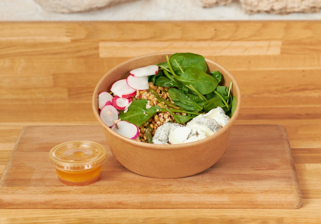 Salade radis de la Sandwicherie Picto, labellisé 1 macaron Écotable