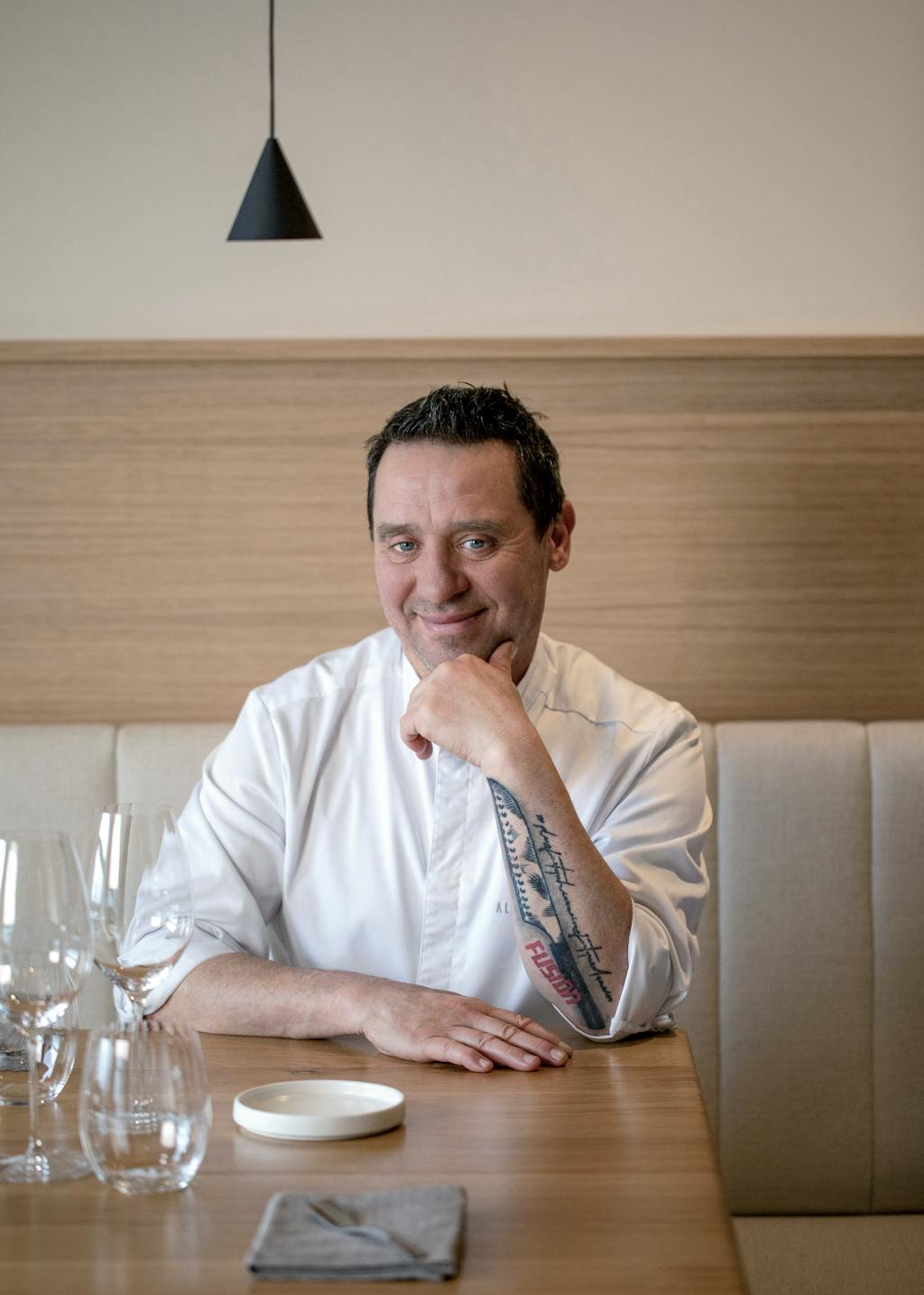 Chef Alexis Baudin du Restaurant Alexis Baudin, labellisé 3 macarons Écotable