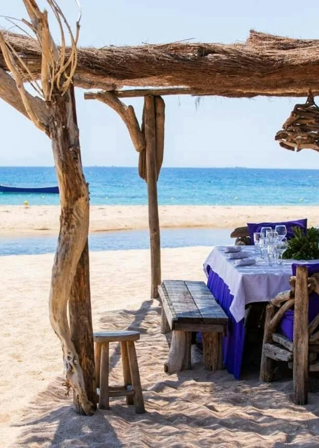 Vue du restaurant La Table de la Plage, labellisé 2 macarons Écotable