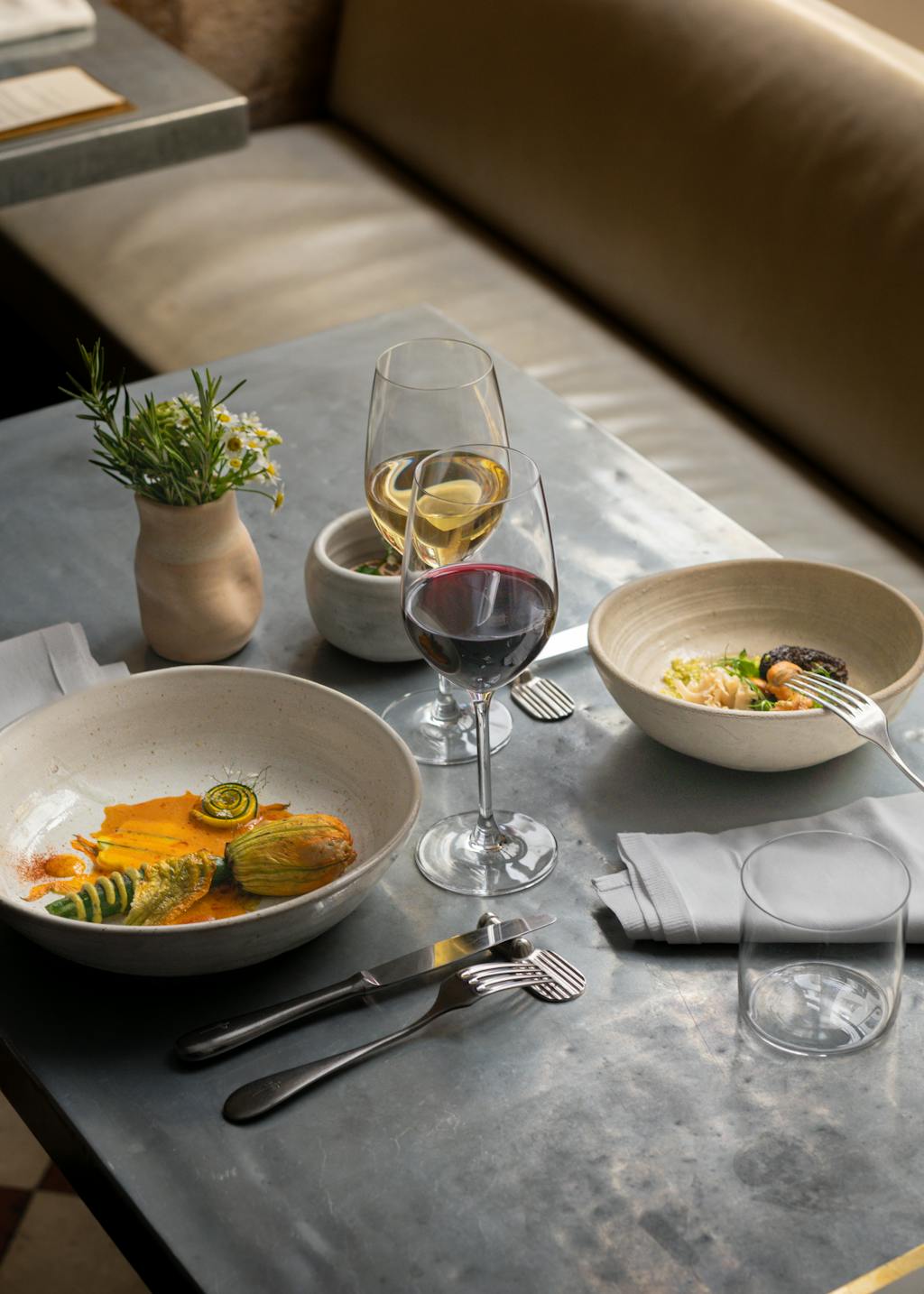 Plats du restaurant Frenchie, labellisée 2 macarons Écotable