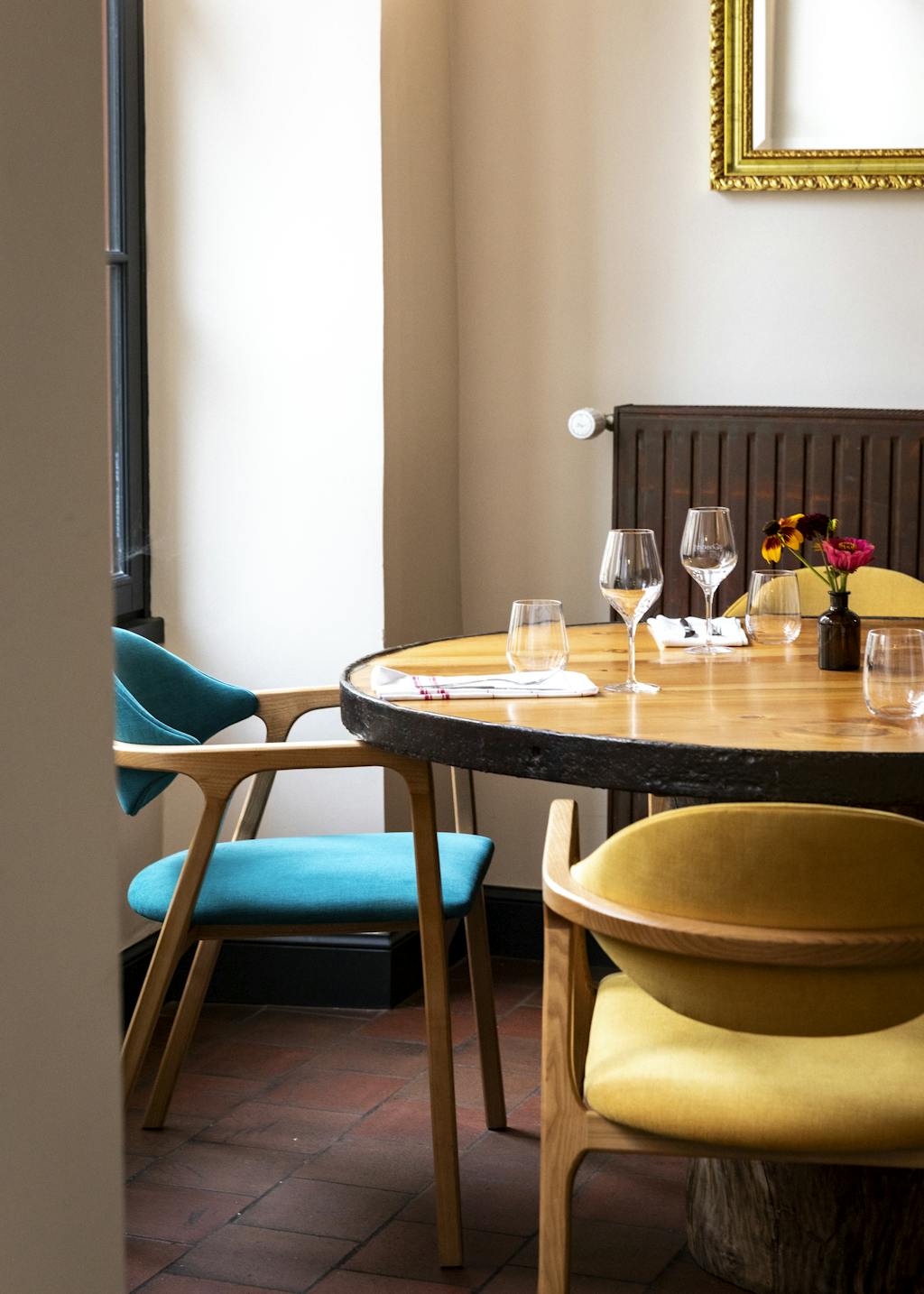 Salle du restaurant Le chenin, établissement labellisé 3 macarons Écotable