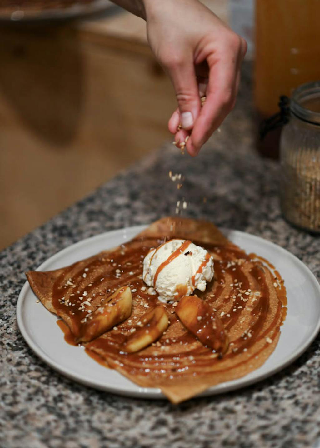 Crêpe sucrée de B'Belette, restaurant labellisé 3 Écotables