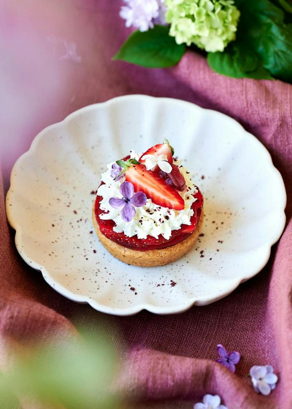 Tarte aux fraises de Ma Green Cantine, labellisée 3 Écotables
