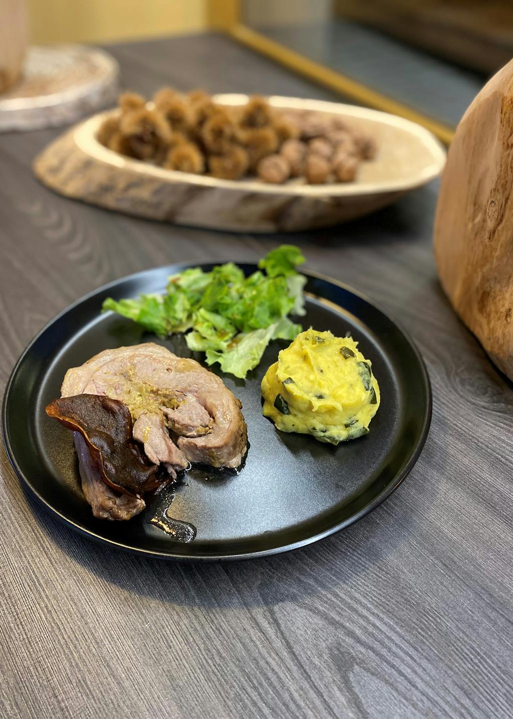 Assiette de la brasserie-hôtel Les Palis, labellisée 1 Écotable