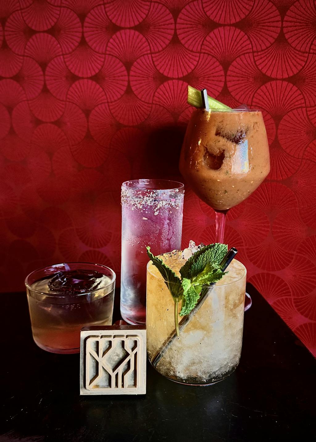 Cocktails de Le Soulier, 2 macarons Écotable