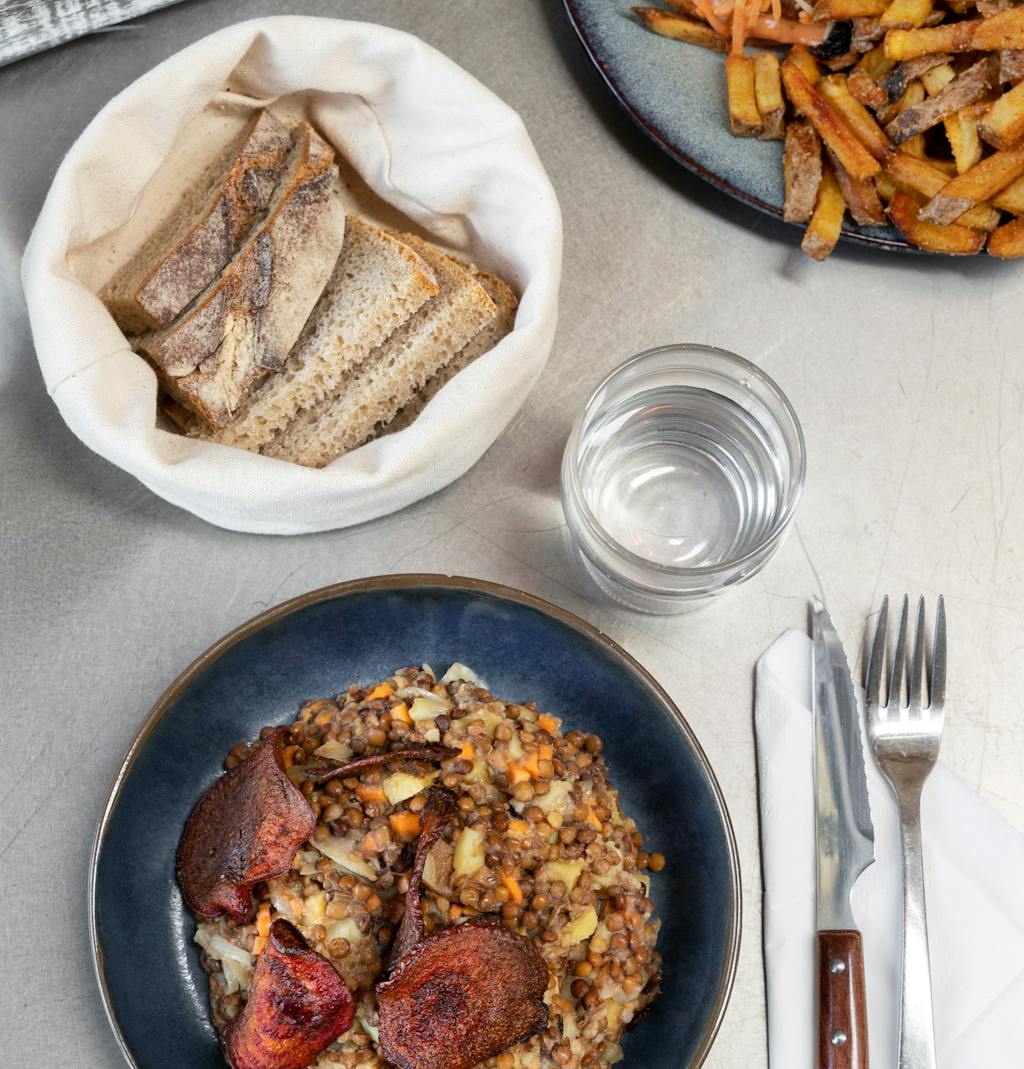 Plat du bistro MROC Laennec, labellisé 2 macarons écotable