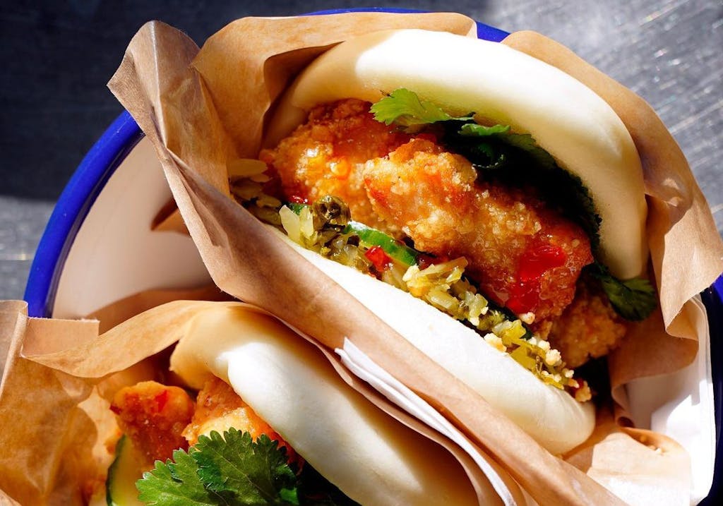 Gua Bao du restaurant Coin Op, labellisé 1 macaron Écotable