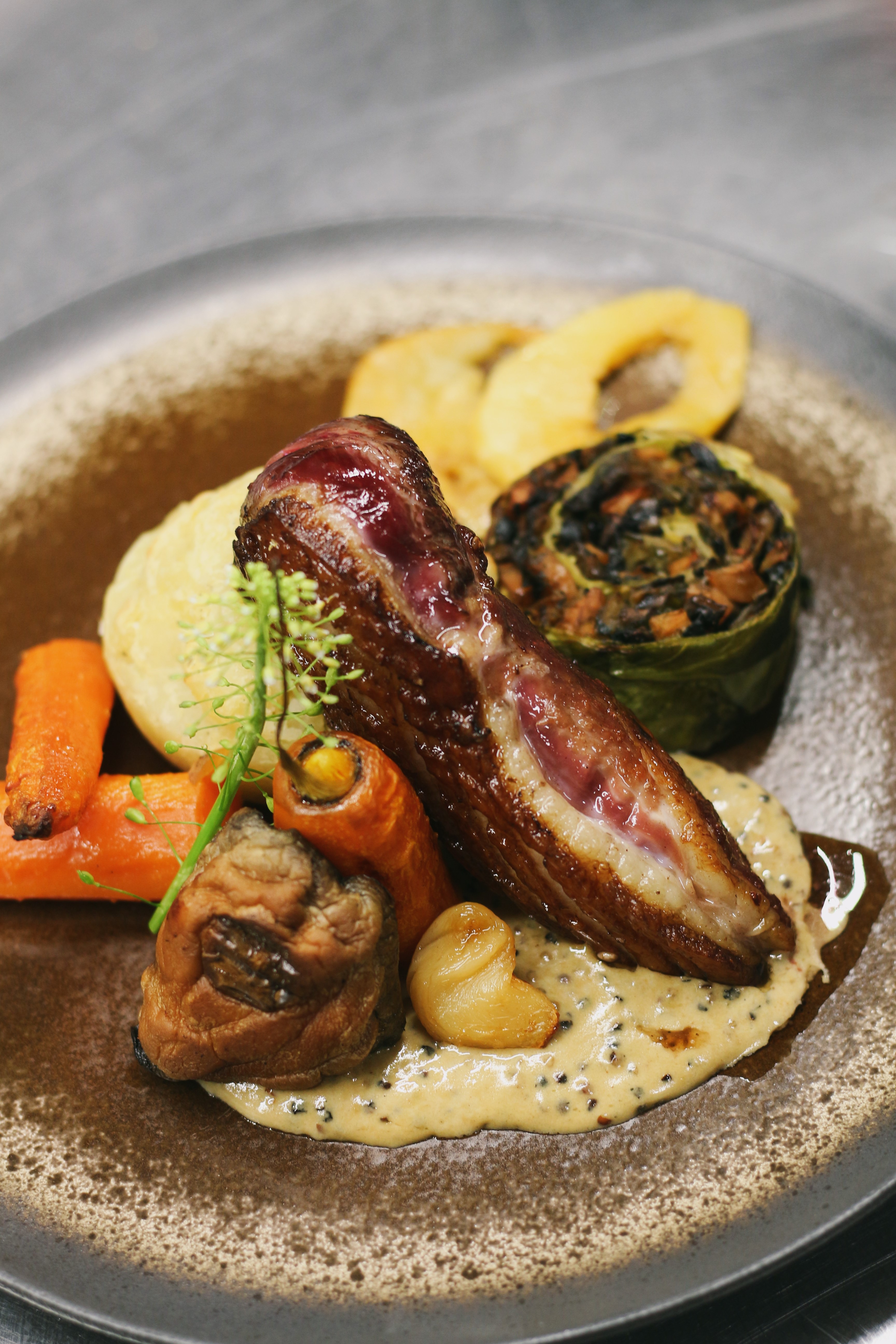 Plat du restaurant La Table de Gaya, labellisé 3 macarons Écotable