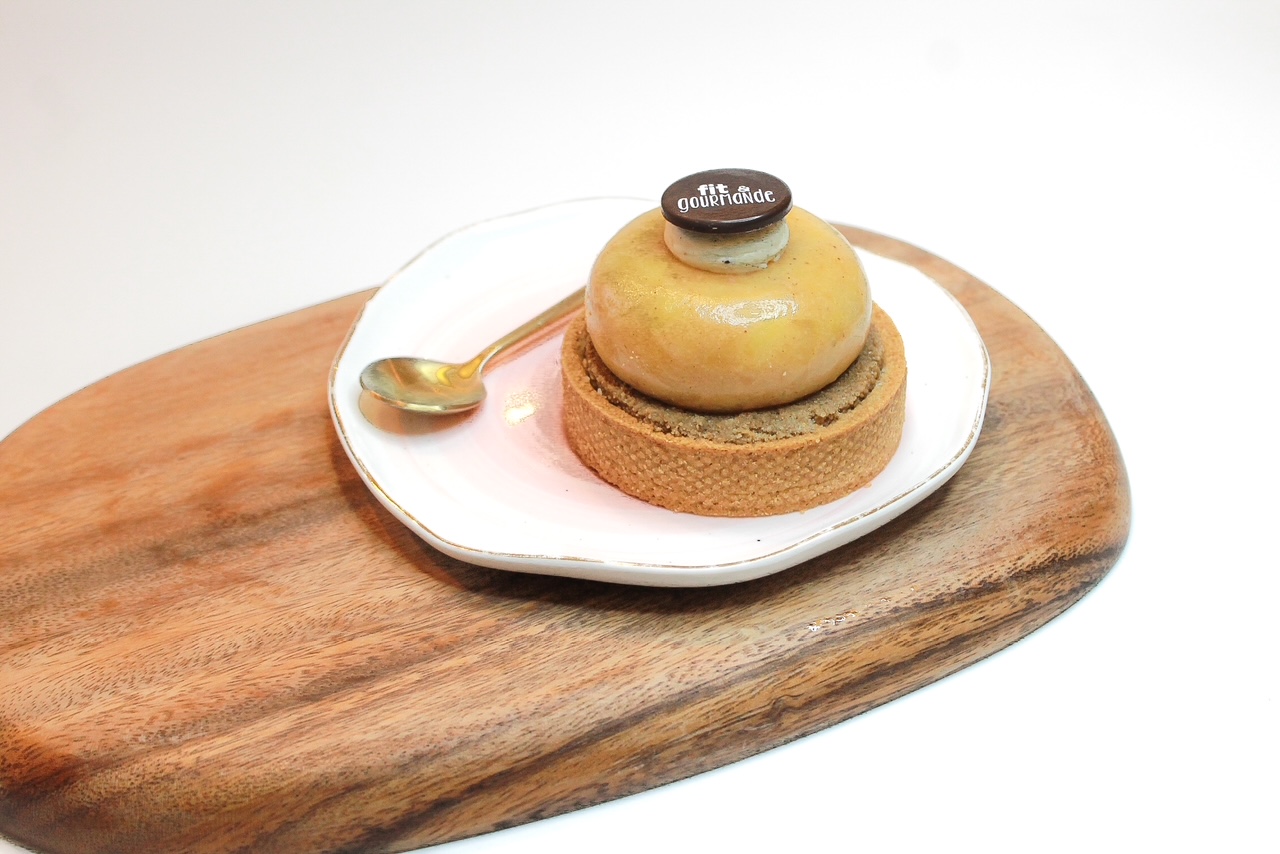 Dessert du restaurant Fit & Gourmande, labellisé 1 macarons Écotable
