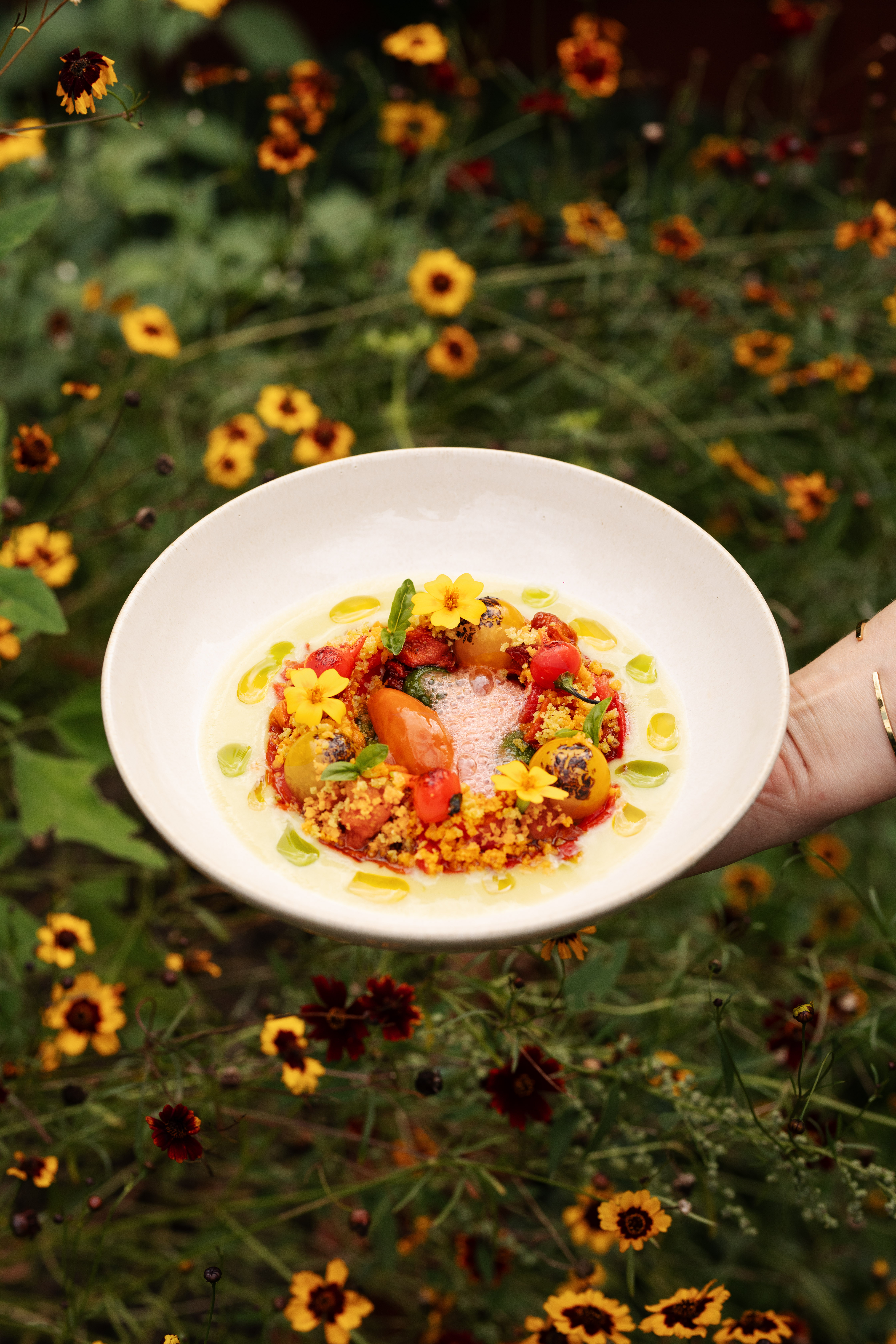 Plat des roseaux Pensants, lauréat du Prix du Restaurant ancré dans son territoire
