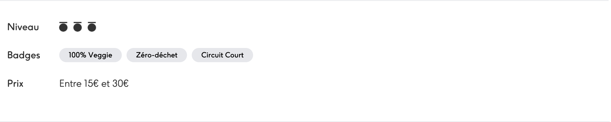 Macarons de Fellows, labellisé 3 macarons Écotable