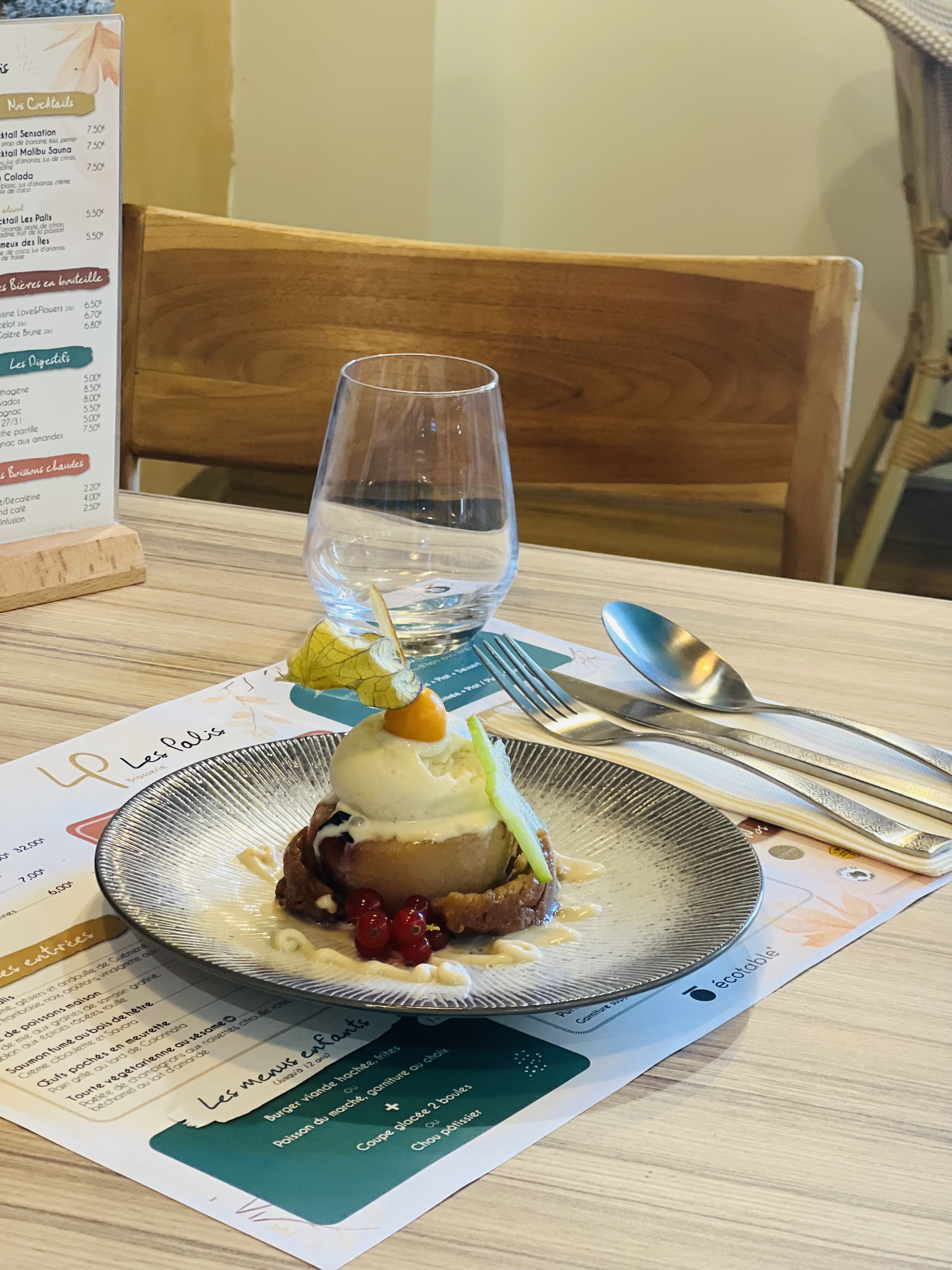 Brasserie-hôtel Les Palis, labellisée 1 Écotable