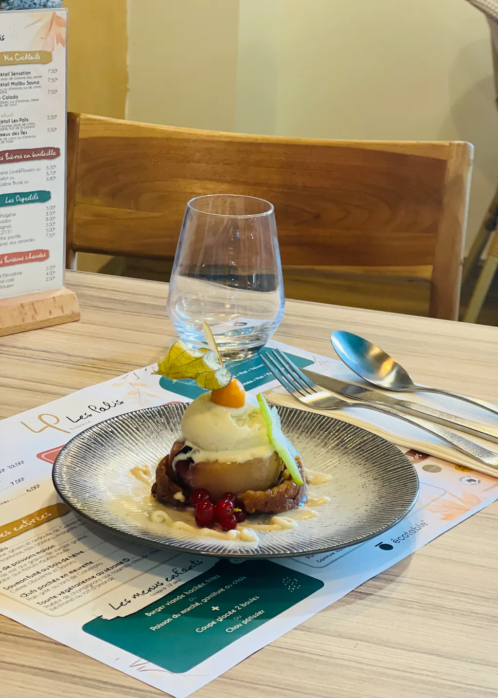 Brasserie-hôtel Les Palis, labellisée 1 Écotable