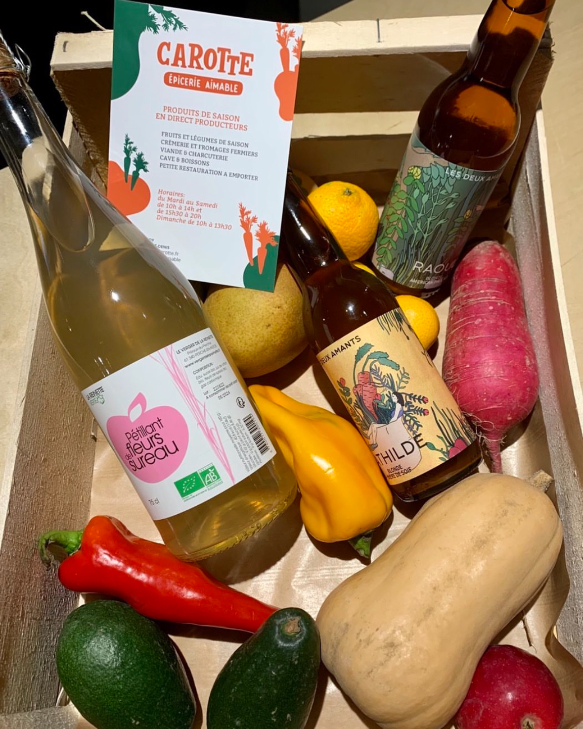 Carotte Épicerie Aimable, labellisée 2 macarons Écotable