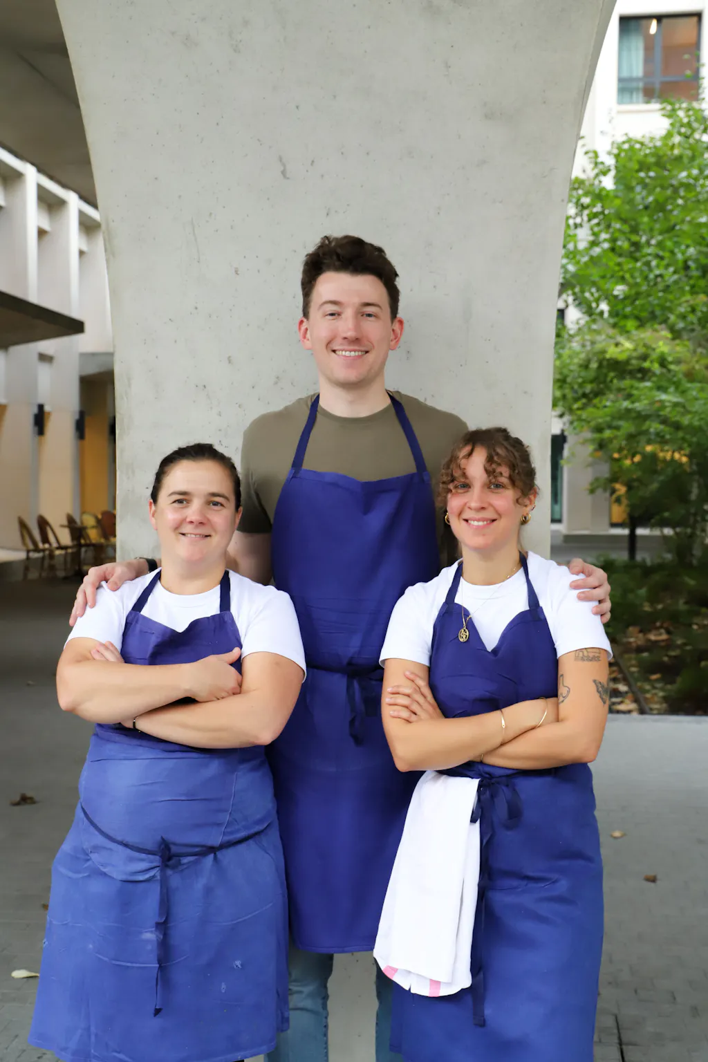 Le chef Thomas Graham et son équipe