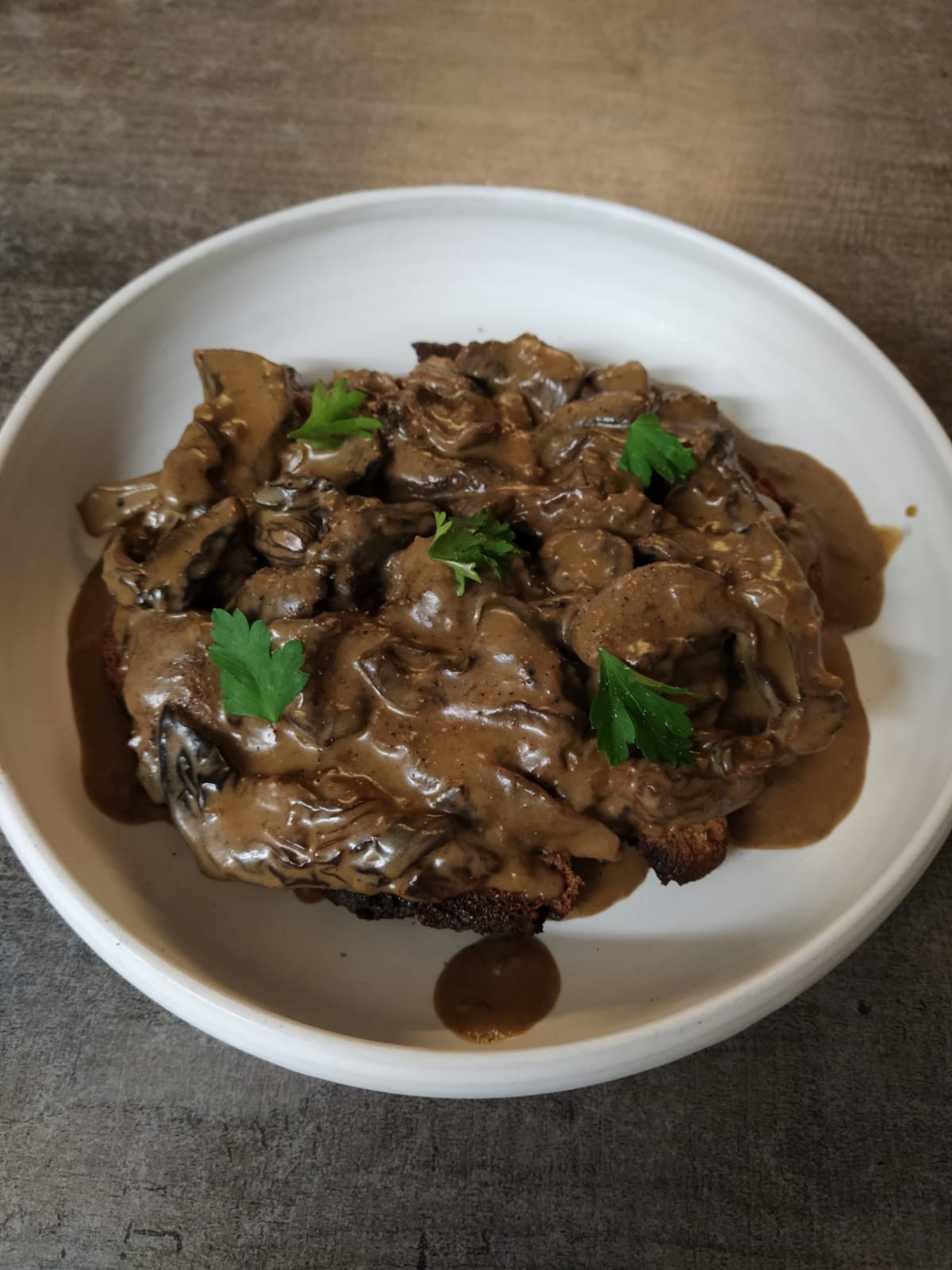 Croutes aux champignons Ecotable