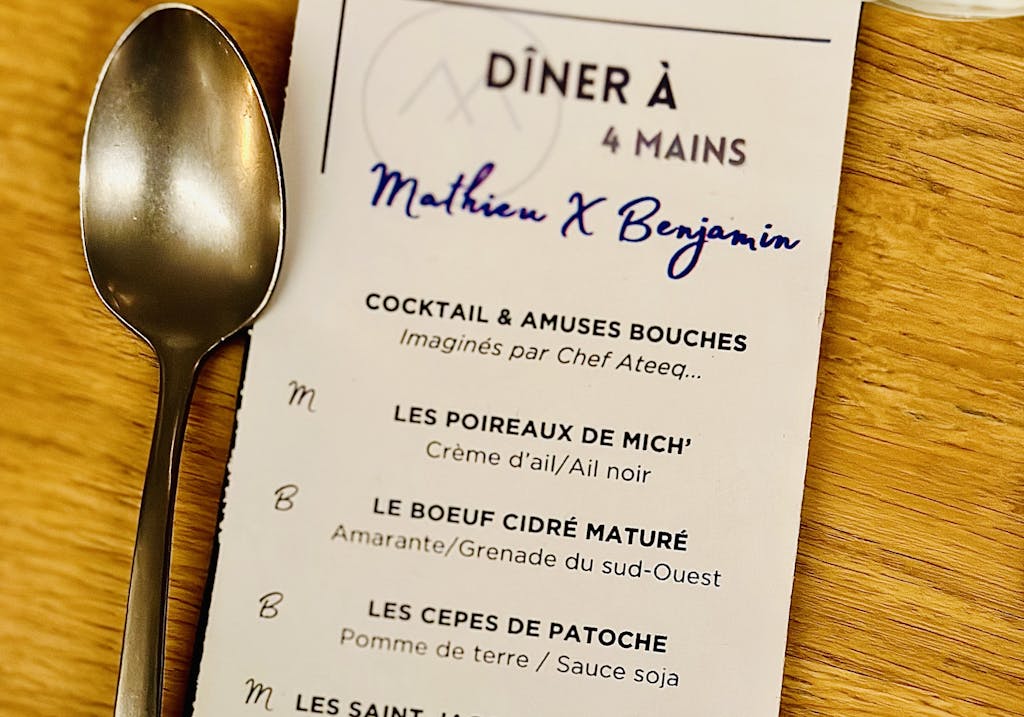 Le menu du dîner restaurant La Musardière