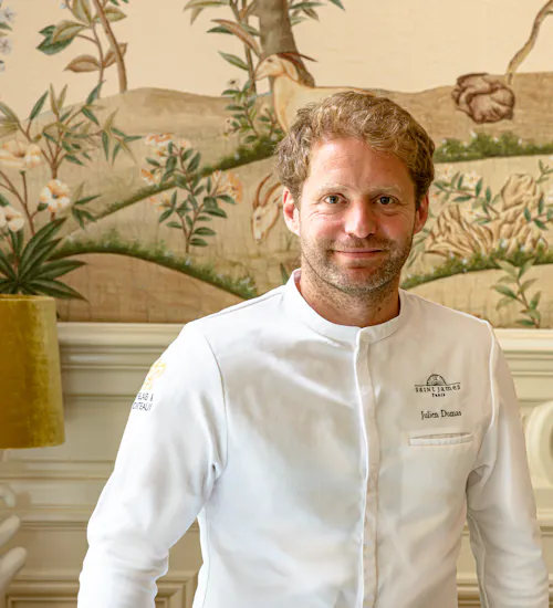 Chef Julien Dumas du restaurant gastronomique Bellefeuille