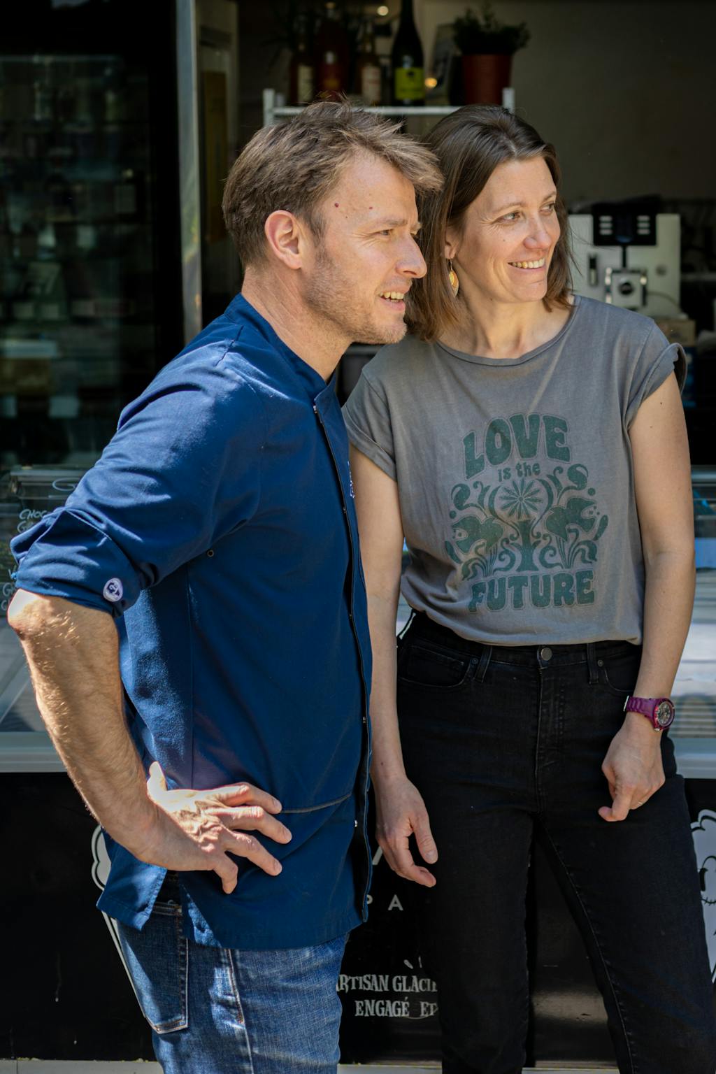 Henri et Charlotte Guittet, fondateurs de Glazed, glacier écoresponsable à Paris.
