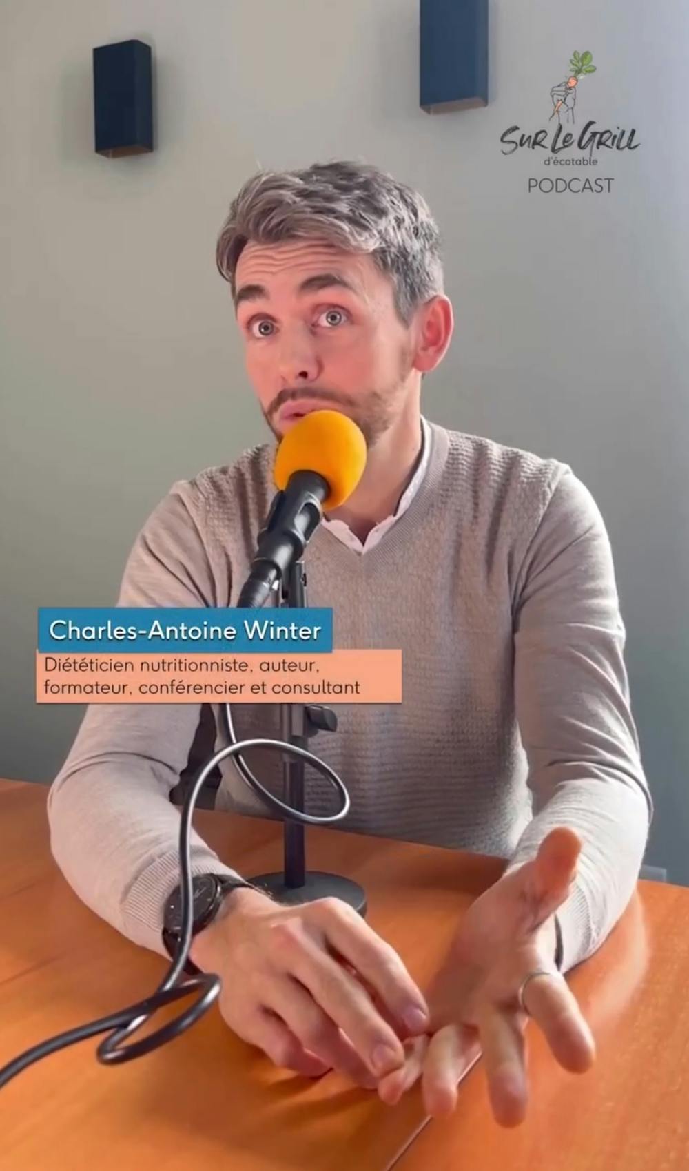 Charles-Antoine Winter dans le podcast Sur le grill d'Ecotable