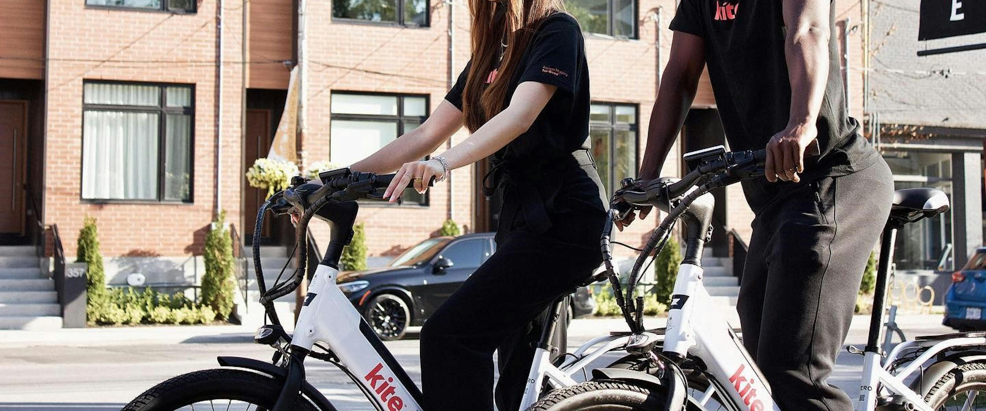 Two people on Kite e-bike 