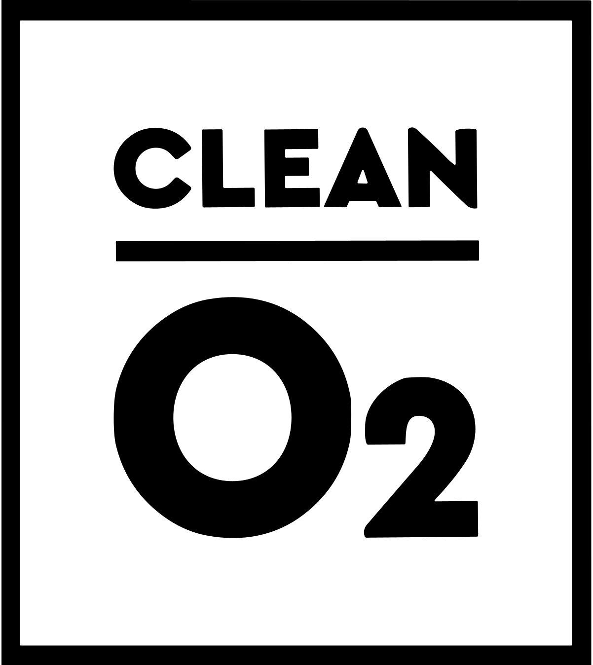 Clean 02 logo on a transparent background