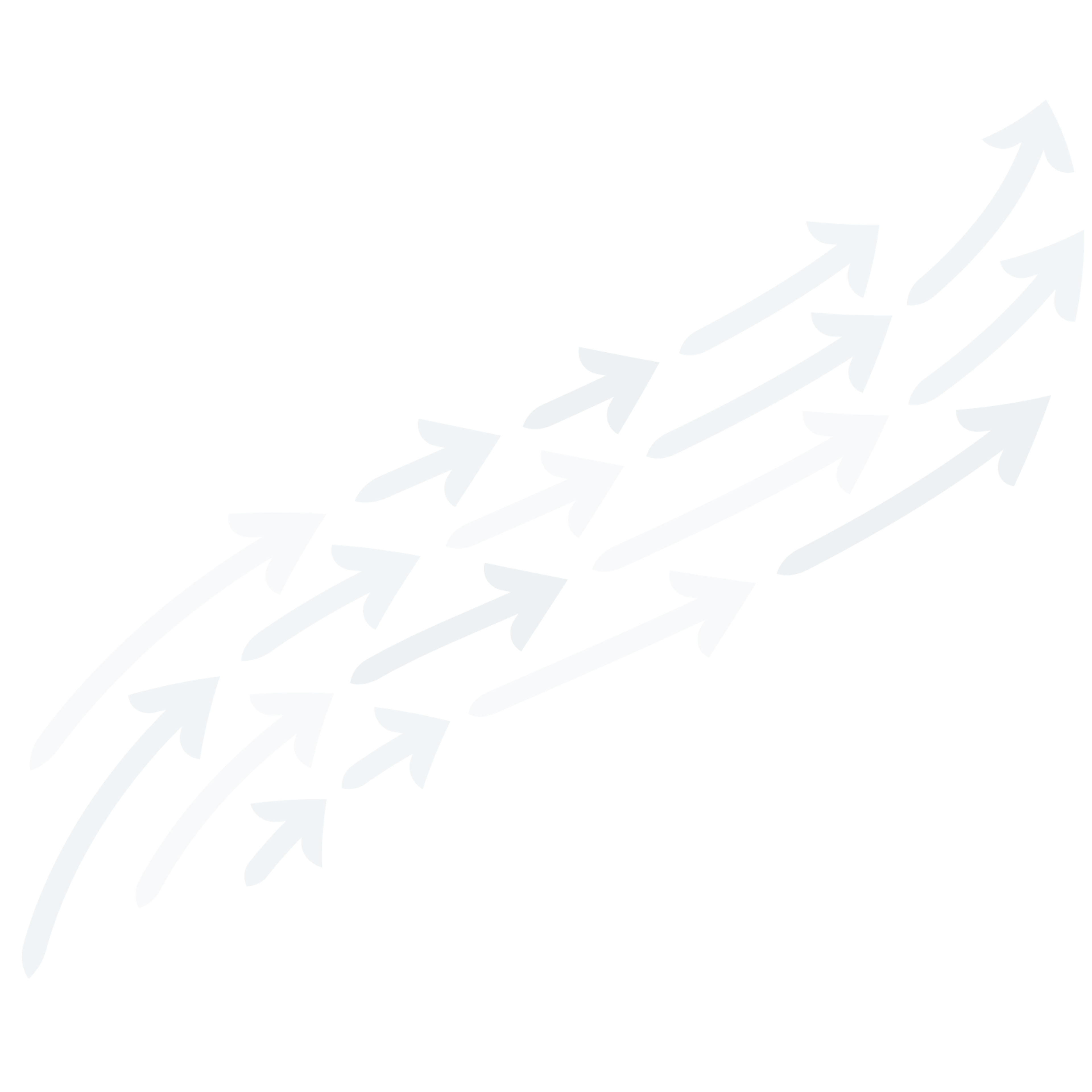 Nearly-transparent arrows pointing up and to the right.