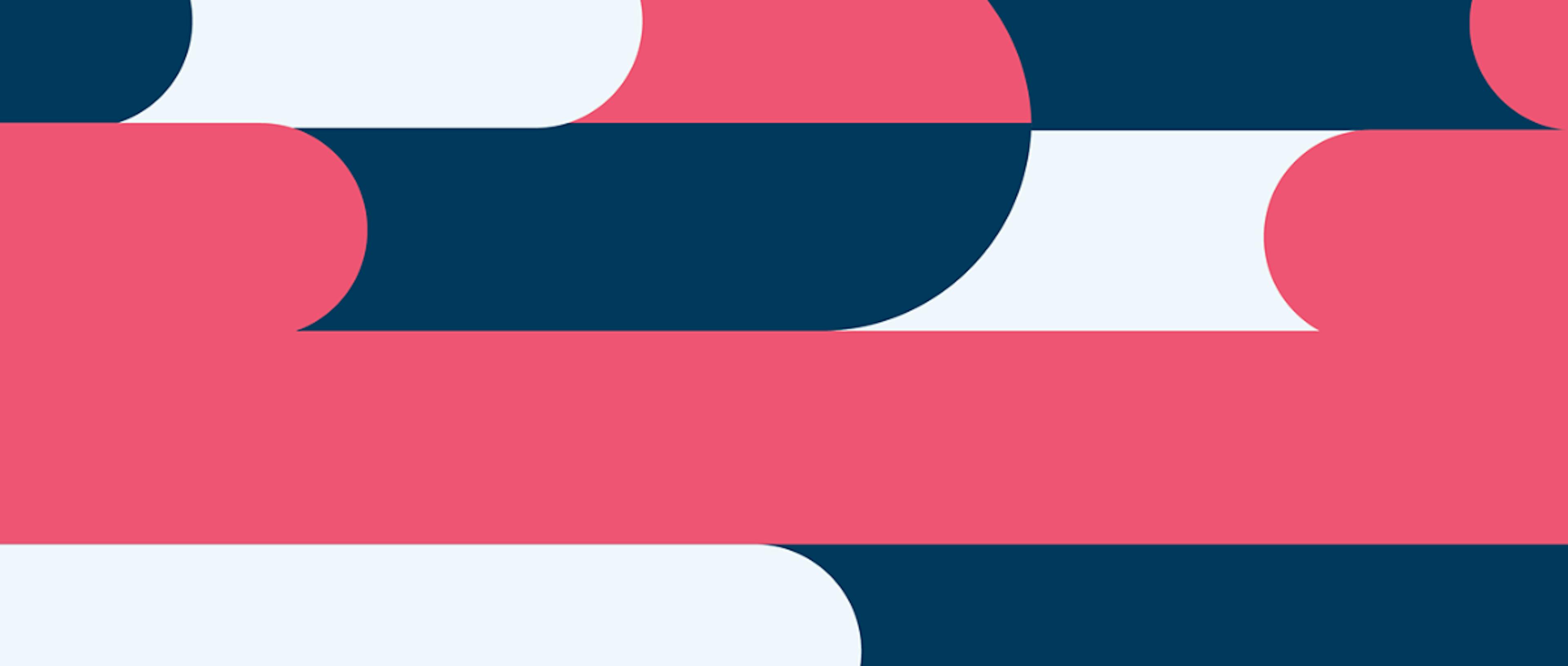 Blue, red, and grey vectors displayed as a banner image