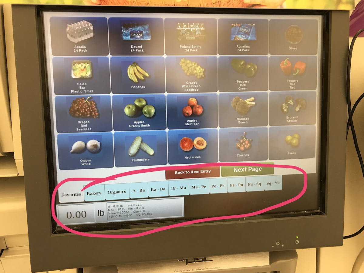 Self Checkout - Product Look Up Menu - Challenges and Opportunities