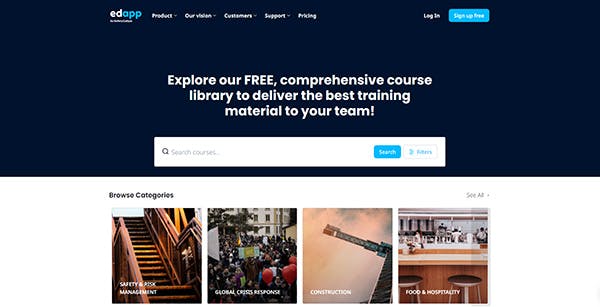 Udemy Competitor - EdApp Course Library