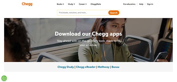 Application éducative gratuite - Chegg