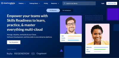 online learning platform - cloud academy