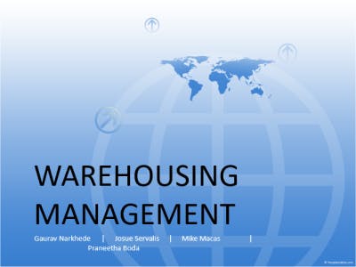 Free Warehouse Training Presentations for Powerpoint - Warehousing Management