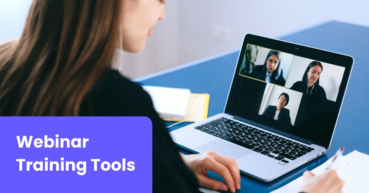 Webinar Training Tools