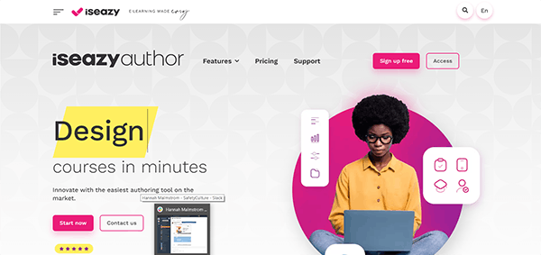 Rapid authoring tool for elearning - isEazy