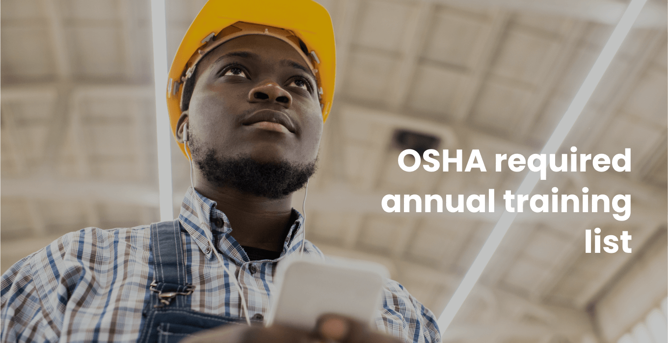 10 OSHA required annual training list EdApp Microlearning