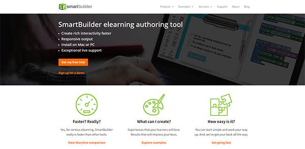 Rapid authoring tool for elearning - SmartBuilder