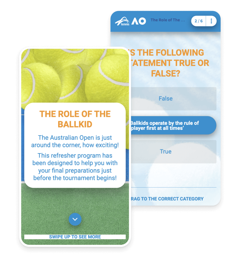 Tennis Australia microlessons