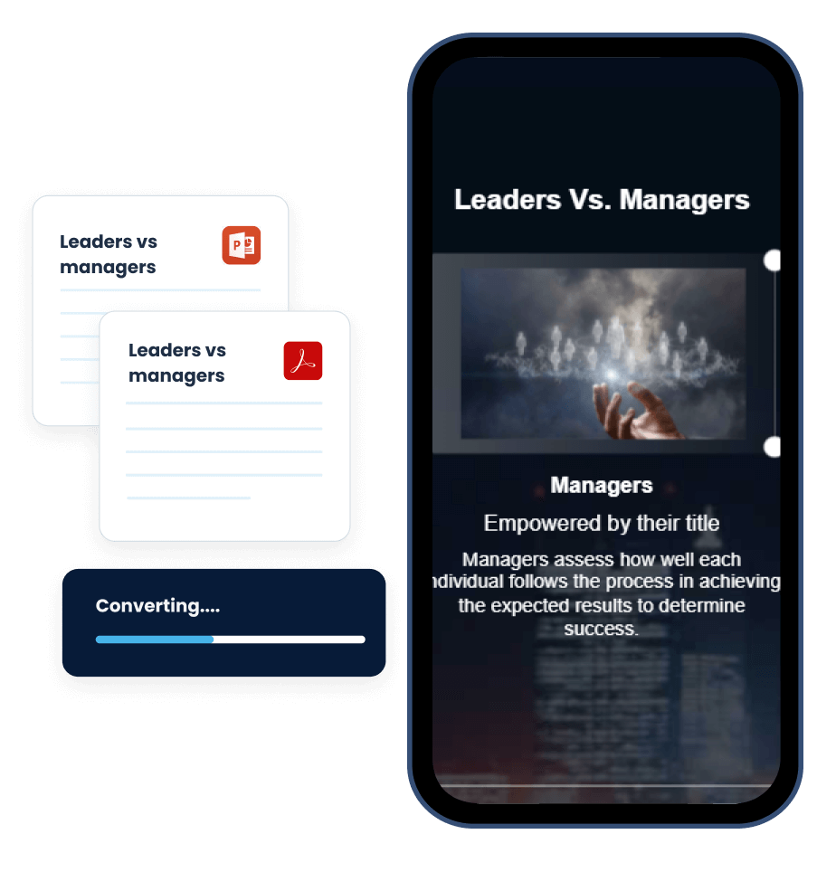 Leadership Training Manual Convert to Microlearning Course