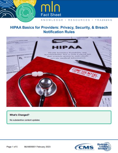 HIPAA training materials - HIPAA Basics for Providers